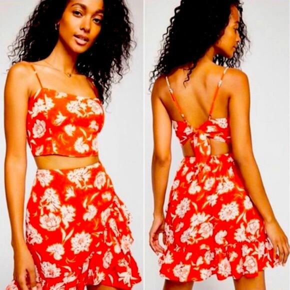 Free People women’s medium I’ve got a good feeling two piece set outfit - Picture 1 of 6